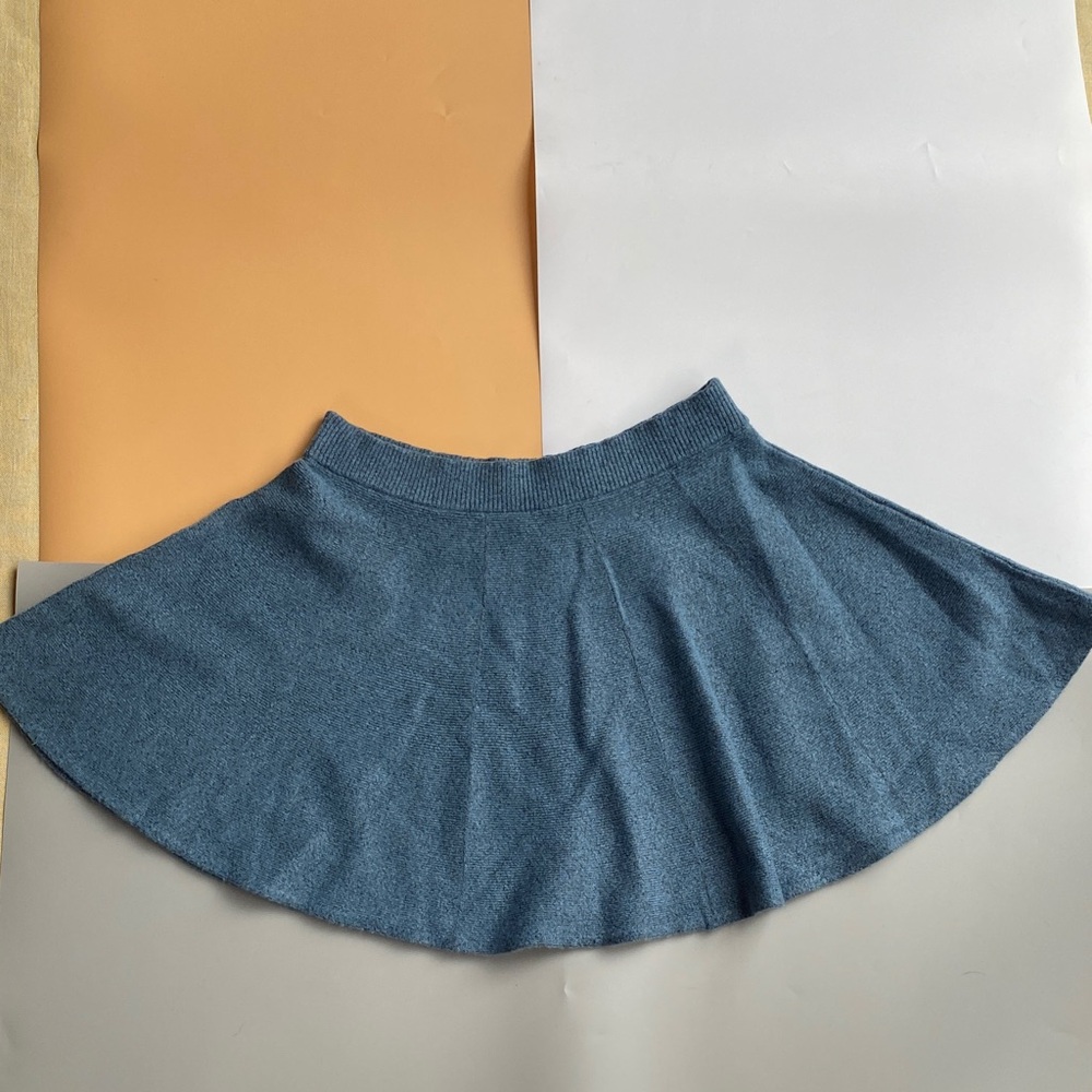 Free People Denim Blue Circle Skirt